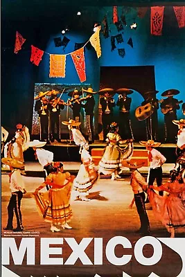 See Mexico 1955  Travel Poster Vintage Advertising Retro 5 Sizes To 20x30 • $20.95