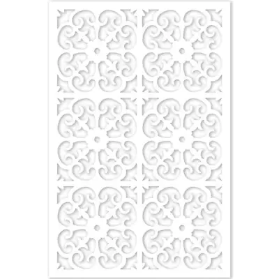 White Vinyl Square Lattice Panel Porch Deck Fencing PVC Arbor Trellis 32 X 4 Ft. • $67.36