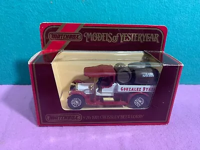 VTG Matchbox 1984 Models Of Yesteryear Y26 1918 CROSSLEY BEER LORRY - GONZALEZ • $7.95