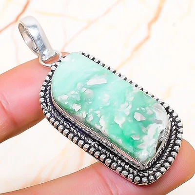 $2.99 • Buy Variscite Gemstone Handmade Gift Jewelry Pendant 2.17  V955