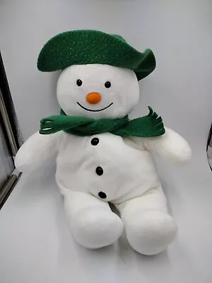 Vintage Eden The Snowman Raymond Briggs Plush Green Hat Scarf 15  Stuffed Animal • $29.95