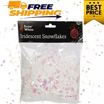 Fake Snowflakes Iridescent Artificial Snow For Christmas Party Decoration - 50g • £3.99