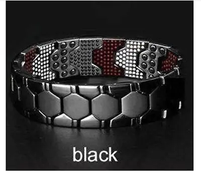 Mens Titanium Strong Magnetic Bracelet Therapy Arthritis THERAPY Pain Relief UK • $9.94