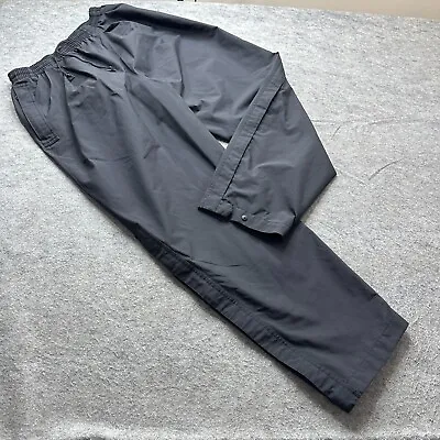 Nike Golf Rain Pants Men XL Black Waterproof Zipped Pockets 33  Ankle Zip • $31.49