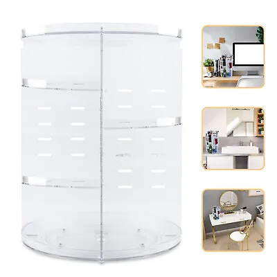 Large Makeup Cosmetic Organiser 360 Rotating Dressing Table Holder Storage Stand • £14.99