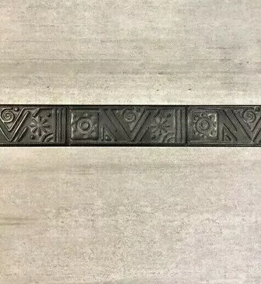 £1.20 • Buy Metallic Grey Decorative Desiqn Ceramic Border Tiles 70x200mm Wall Tiles
