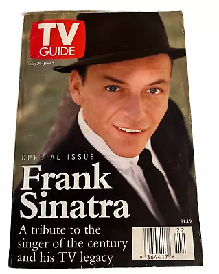 Vintage May 1998 Frank Sinatra TV Guide Special Issue No Label Ads • $7.47