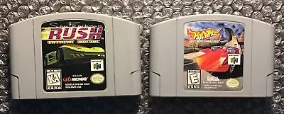 Nintendo 64 Lot 2 N64 Racing Games San Francisco Rush Hot Wheels Turbo Racing • $32.49