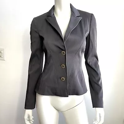 Versace Collection Women's Blazer Jacket Size 40 Gray Button Down XS • $9.95