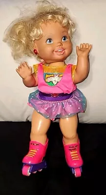 Vintage 1991 Tyco California Roller Baby Rollerblade Skate Doll * EUC * Works ++ • $27.99