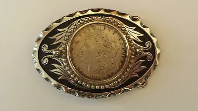 Vintage Large 1921 E Pluribus Unum Coin  Belt Buckle Cowboy - NEW • $99