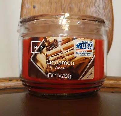 Mainstays Cinnamon 11.5 Oz Scented Candle 3 Wick NEW • $5