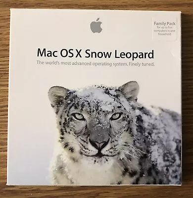 Mac OS X Version 10.6 Snow Leopard Family Pack MC224Z/A Install DVD 2009 Apple • $37.50