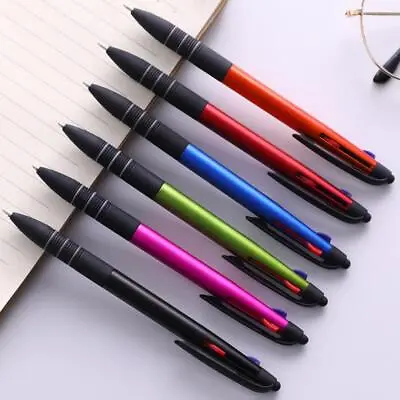 Three-color 3in1 Ballpoint Pen Writing Pen 0.5mm Refill Supplies N2D1T1 D2V7 • £1.06