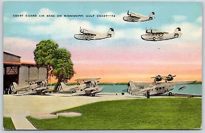 Postcard MS Biloxi Coast Guard Air Base Mississippi Gulf Coast Float Planes MS06 • $5.99