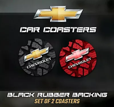 $9 • Buy Chevy Car Coasters, Chevy Accessories, Chevy Car Coaster - Rubber
