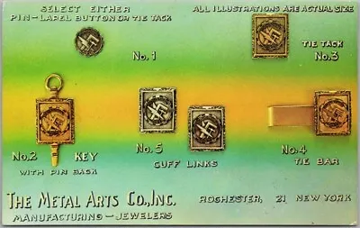 1960s Rochester NY Advertising Postcard METAL ARTS CO  Industrial Arts Emblems  • $5.60