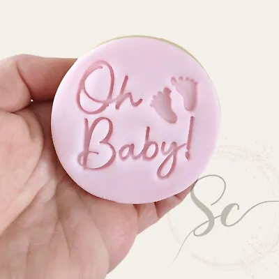 Pink Baby Shower Biscuits/Gender Reveal Cookies/New Baby/party Favours/gift • £1.30