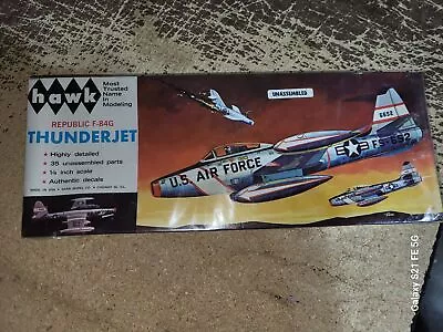 NOS Hawk Republic F-84G Thunder Jet Model  #505 • $18.99