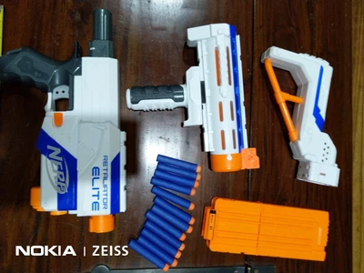 $59.99 • Buy Nerf RETALIATOR Elite TOY GUN +Fully Loaded DART CLIP + 12 Bullets DARTS Lot SET