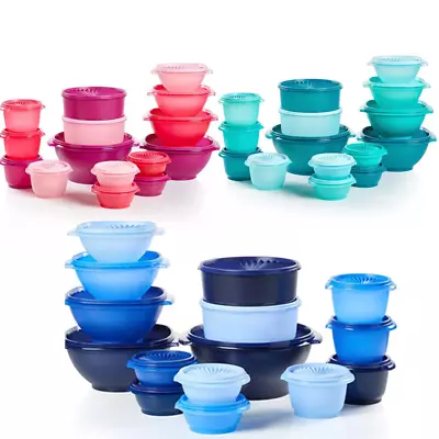 Tupperware Servalier Heritage Get It All In Complete 30 Pc Set - Multiple Colors • $72.89