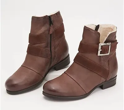 Miz Mooz Sabel Boots Women's 9.5-10W EU 41W Brown Espresso Ankle • $79.99