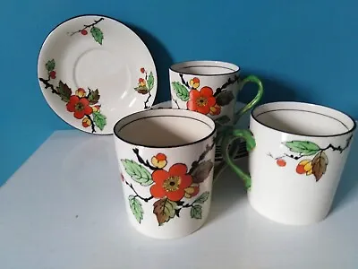 T.F.&S Ltd Vintage Pheonix Ware 'Blossom'  Tea Cups X 3  & Saucers X 5 • £25