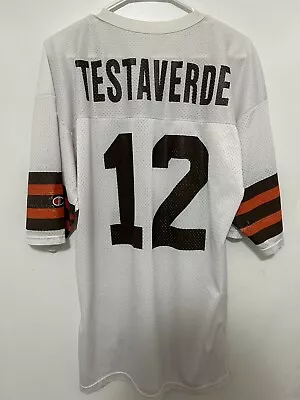 Vinny Testaverde Cleveland Browns Vintage Champion Jersey Large • $29.99