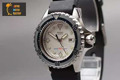 [EXCELLENT+5] Vintage SEIKO Divers 2625-0170 150M White Dial Men's Quartz Watch • $308.09