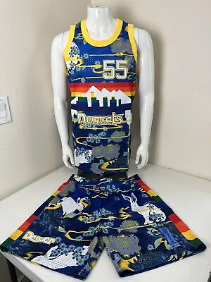 MITCHELL & NESS Men’s Denver Nuggets Dikembe Mutombo Jersey / Short Set Size L  • $149.99