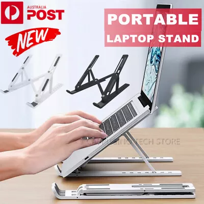 $15.95 • Buy 2x Portable Foldable Laptop Stand Table Tray Adjustable Lazy Computer Desk Stand