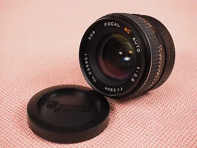 Focal MC Auto 28mm F2.8 Wide Angle Prime Lens For M42 Mount Aperture Oil • $39