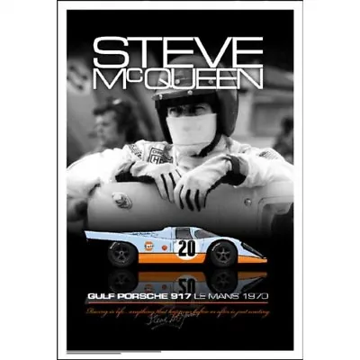 $29.95 • Buy Steve McQueen Le Mans Helmet Portait Poster
