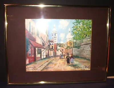 MAURICE UTRILLO 1931 Framed Art Print- Montmartre Le Sacre Coeur- 12 X 16  • $29.99