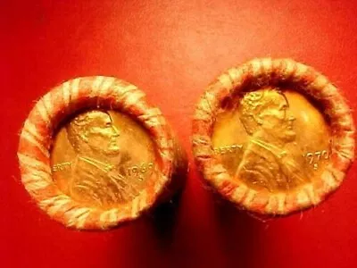 $58.78 • Buy 1969-s / 1970-s Obw Lincoln Memorial Penny Rolls Gem+ Bu Cents Uncirculated+