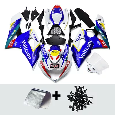 Blue White Fairing Kit For Suzuki GSXR1000 K5 2005 2006 ABS Injection Bodywork • $438.95