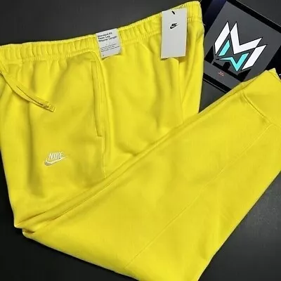Nike Sportswear Club Fleece Sweatpants Opti Yellow BV2671-731 Men’s Size 2XL • $42.50