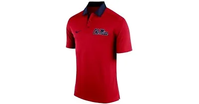 NEW Ole Miss Mississippi Rebels Nike Dri Fit  Coaches Elite Polo Shirt S M XXL • $31.35