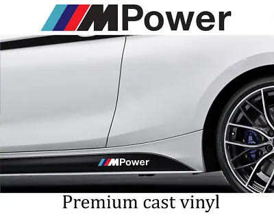 2 X M Power Black Car Body Graphic Vinyl Decal Sticker For BMW M Series • $9.35