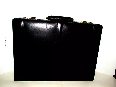 EXECUTIVE LEATHER BRIEFCASE Combination Lock Custom Office Interior Gray (Nclst) • $18