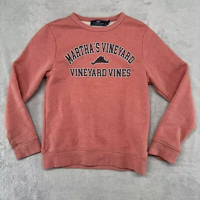 Martha’s Vineyard Vineyard Vines Youth Girls Small 8-10 Sweatshirt Pink C113 • $18.99