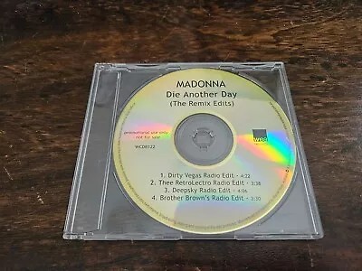 PROMO CD SINGLE MADONNA - DIE ANOTHER DAY (THE REMIX EDITS) (Rare Australian) • $0.65