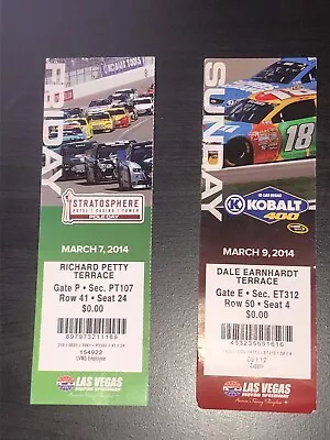 NASCAR Las Vegas Motor Speedway Tickets March 2014 MINT Kobalt 400 • $11.99