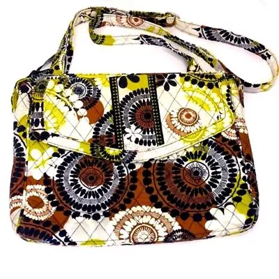 Vera Bradley Crossbody Laptop Bag Cocoa Moss Fall 2013 • $50