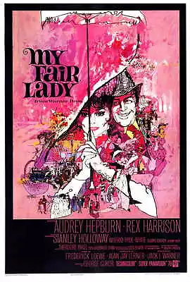 MY FAIR LADY Movie Poster [Licensed-NEW-USA] 27x40  Theater Size Hepburn • $24.99