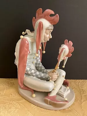 Lladro Court Jester Dave Grossman Design Norman Rockwell Figurine 1405 Vintage • $315