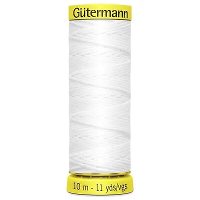 £3.40 • Buy Gutermann White Elastic Thread For Shirring 10m Spool