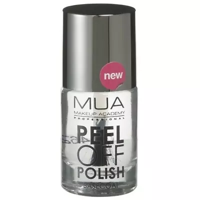 MUA Nail Polish PEEL OFF POLISH BASE COAT CLEAR 12ml - Free Shipping • $9.95