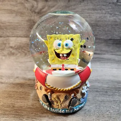 Enesco 2004 Sponge Bob Squarepants Musical Theme Song Snow Globe WORKS Music Box • $32.19