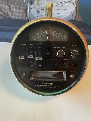 Vintage Welltron 2001 8 Track Player  Am/Fm Radio Orange Color • $335